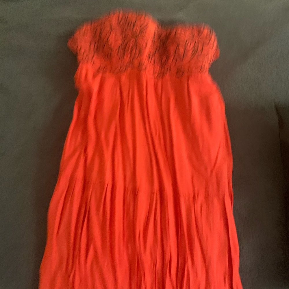 Papaya maxi boho dress in orange